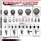 Service Caster 6'' Gray Poly Swivel 1-3/8'' Expanding Stem Caster Total Lock Brake SCC-EXTTL20S614-PPUB-138 - alternate 2